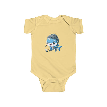 San Jose Hockey Mini Shark Player Infant Bodysuit
