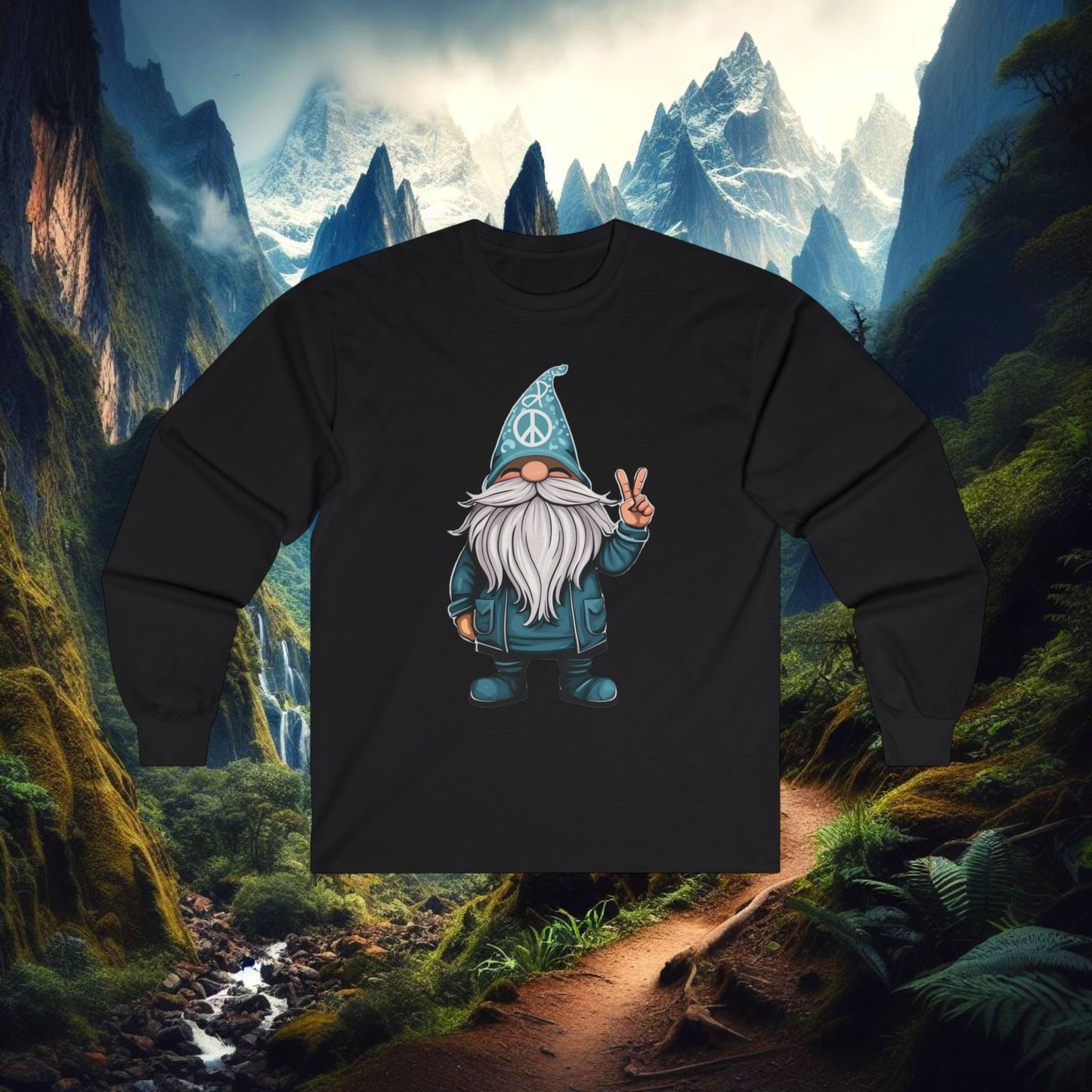 Peace Gnome Long Sleeve Tee