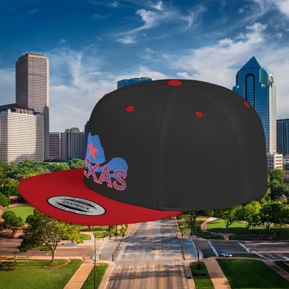Texas Cowboy Hat Flat Bill Snapback