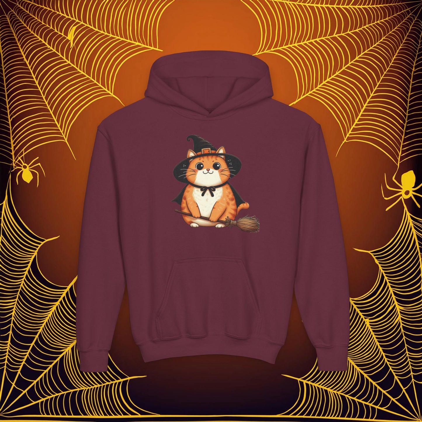 Trick or Treat Cat Youth Hoodie