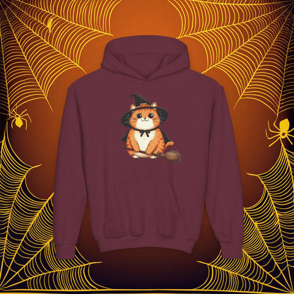 Trick or Treat Cat Youth Hoodie