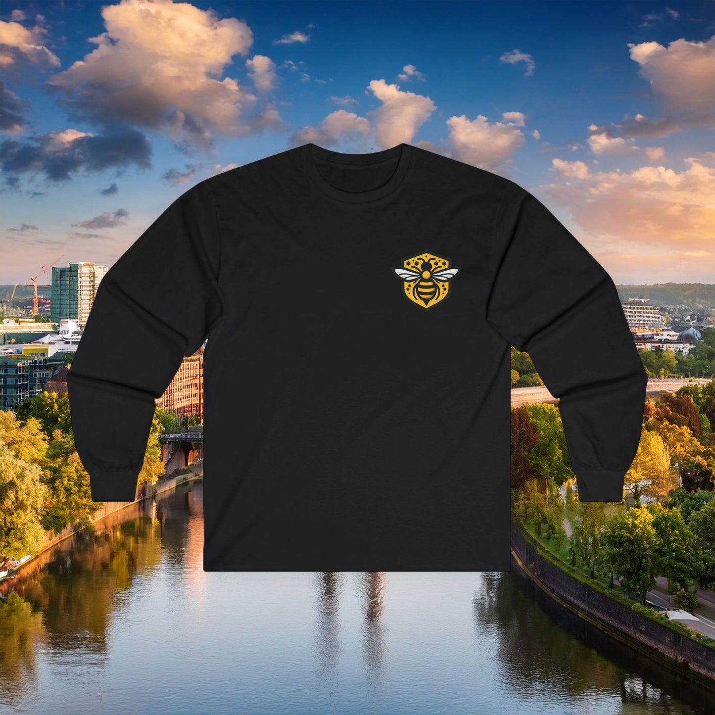 Dortmund Honeycomb Graffiti Long Sleeve Tee