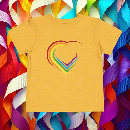 Rainbow Heart Toddler Tee