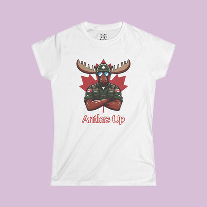 Canadian Moose "Antlers Up" Women's Softstyle Tee