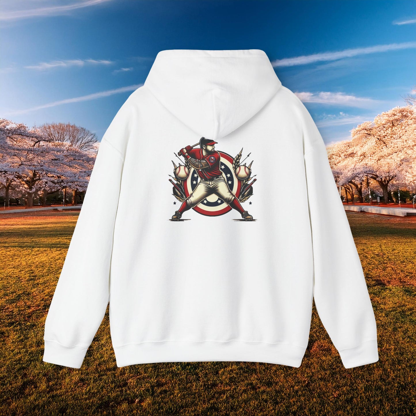 Washington Baseball At Bat Hoodie