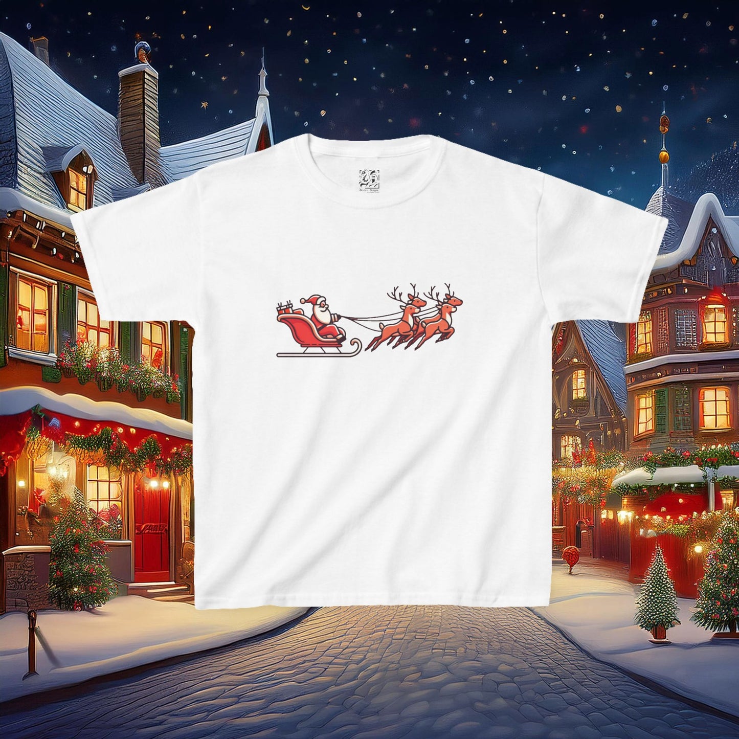 Santa's Sleigh Kids Tee