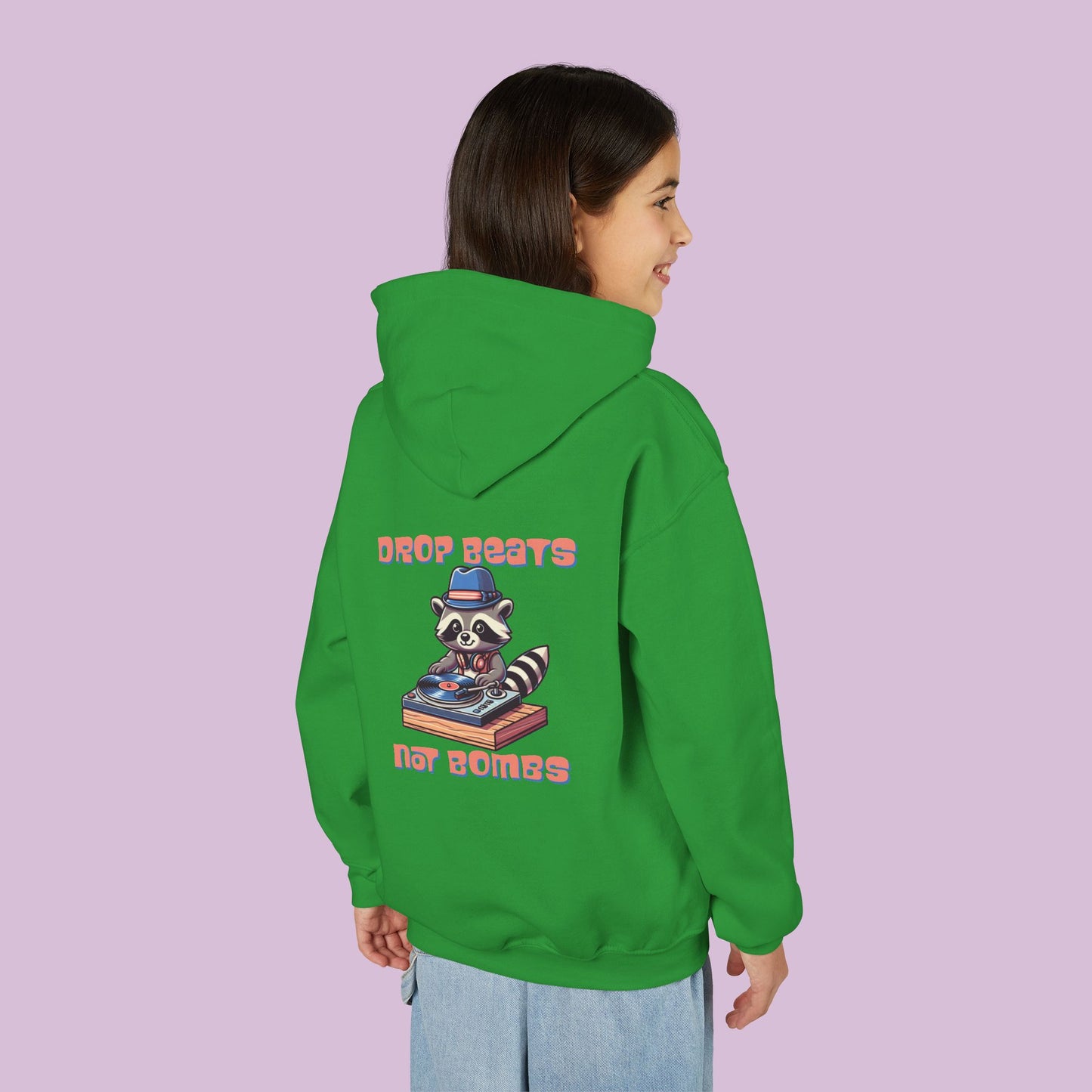 "Beats Not Bombs" Peace Youth Hoodie
