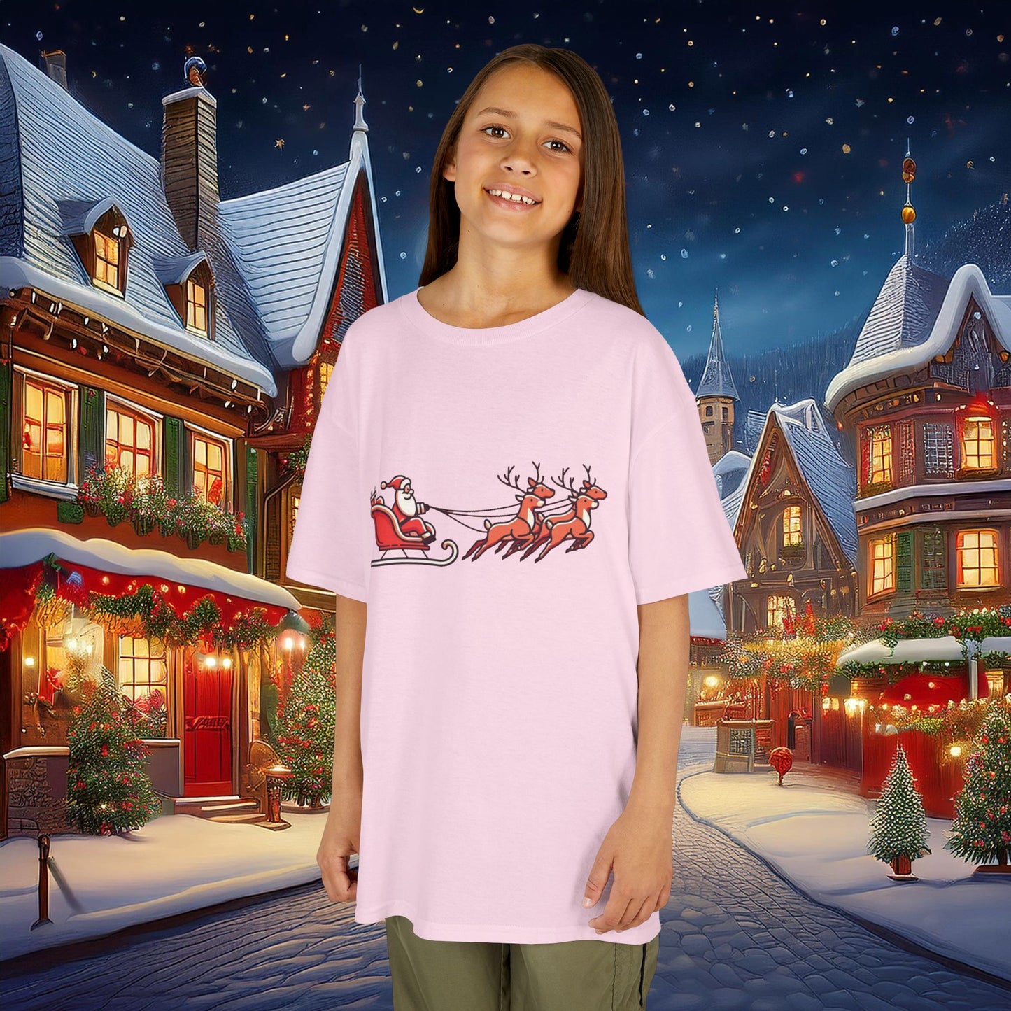 Santa's Sleigh Kids Tee