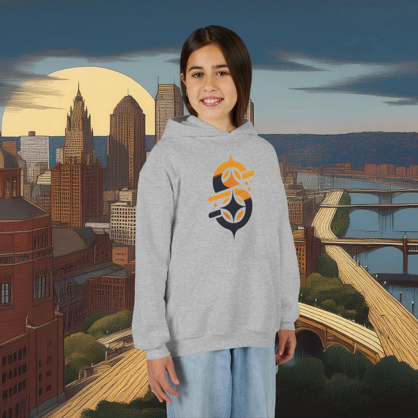 Pittsburgh Football Logo Youth Hoodie