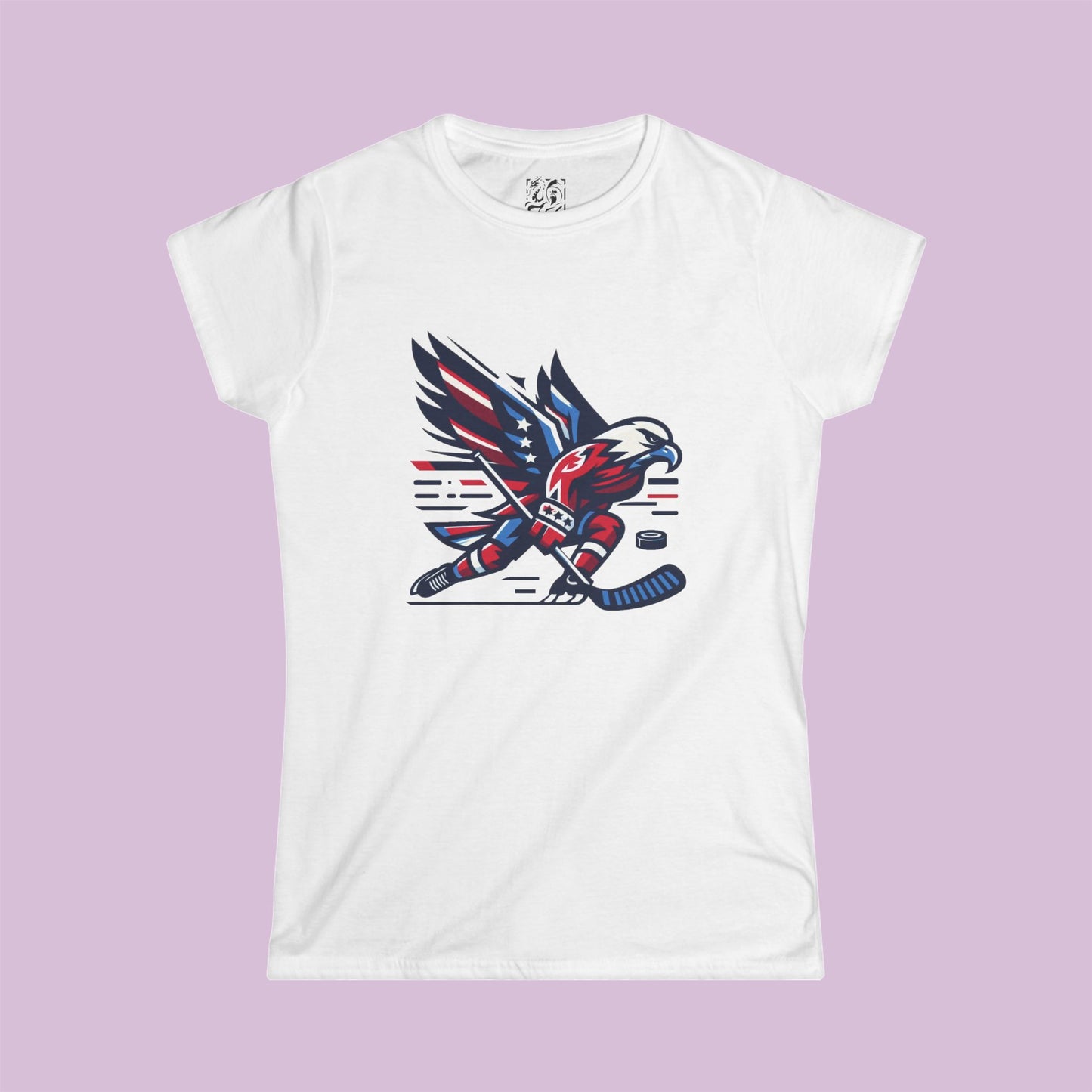 Washington Hockey Eagle Women's Softstyle Tee