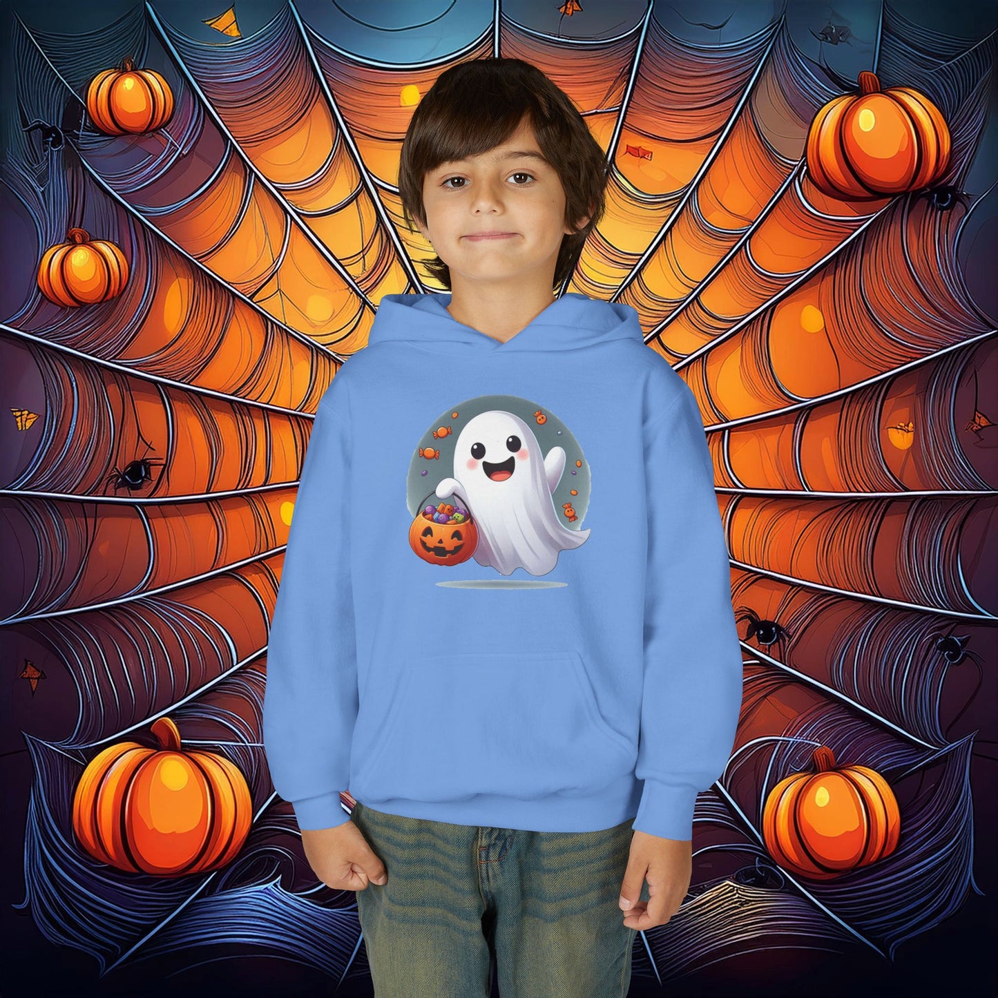 Trick or Treat Ghost Youth Hoodie