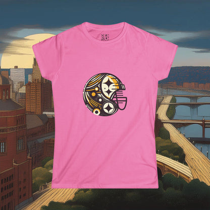 Pittsburgh Football Crest Women's Softstyle Tee