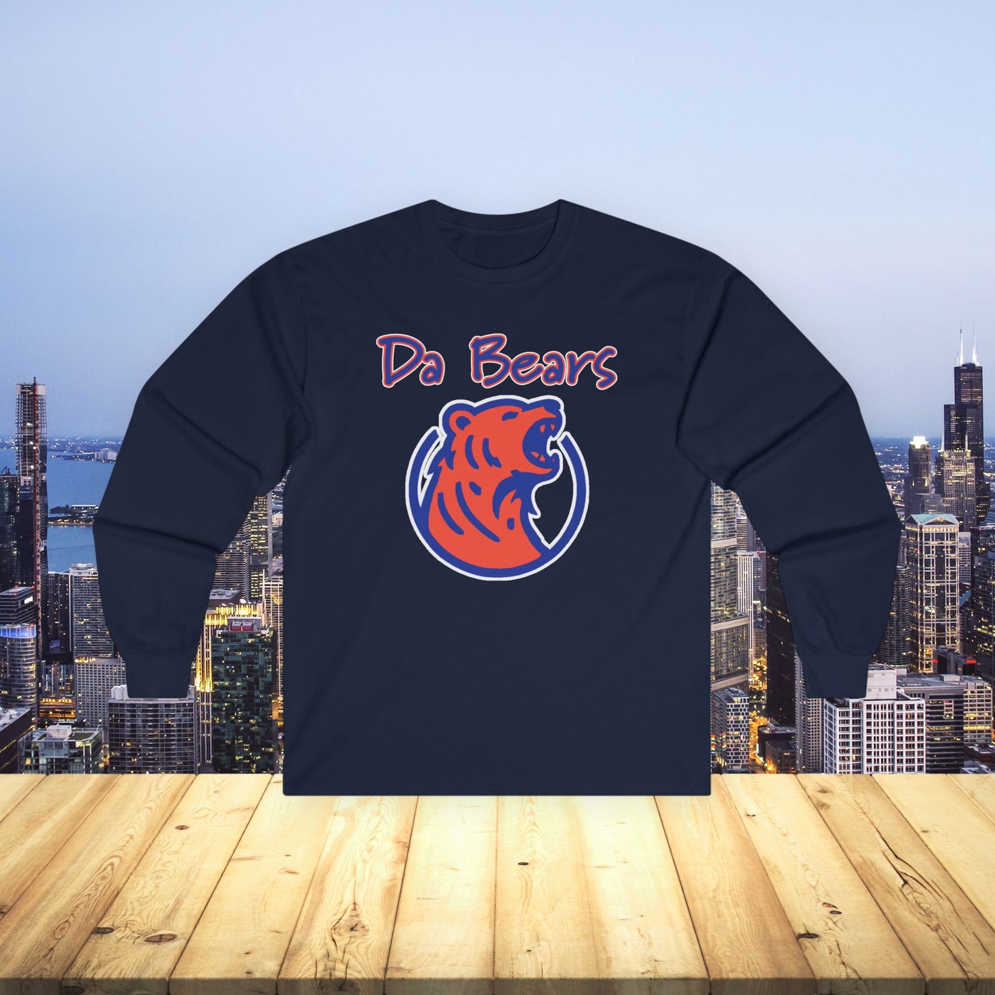 Da Bears Logo Long Sleeve Tee