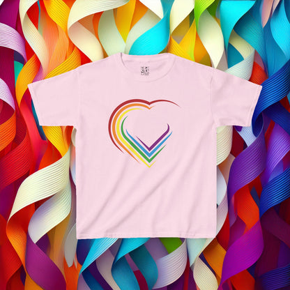 Rainbow Heart Kids Tee