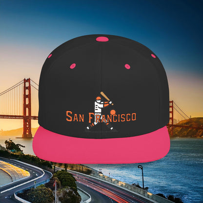 San Francisco Baseball Player Flat Bill Snapback