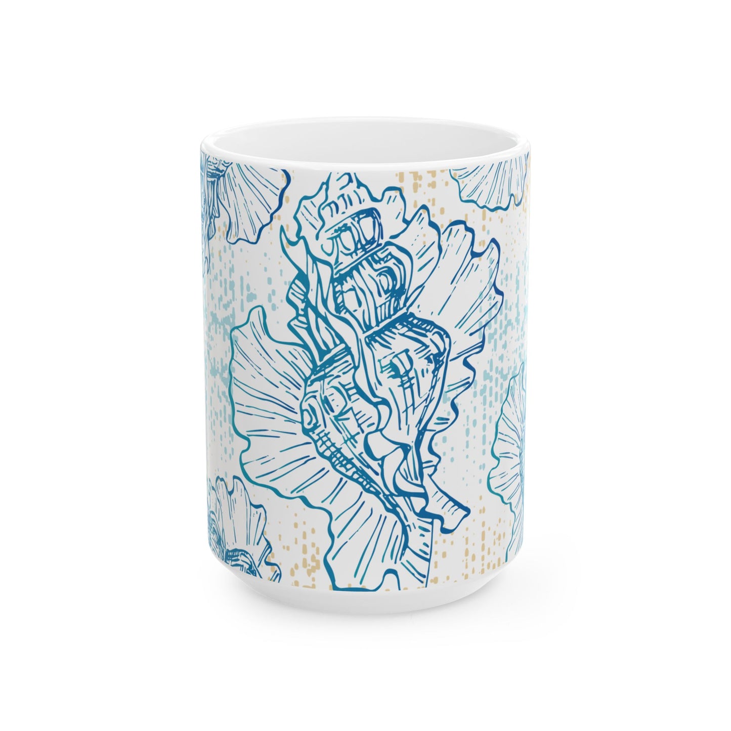 Seashell Ceramic Mug (11oz/15oz)