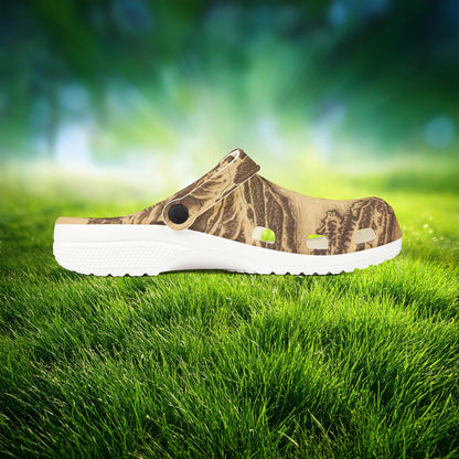 Island Map Foam Clogs