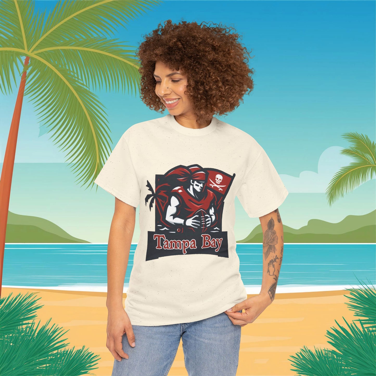 Tampa Bay Football Player Tee