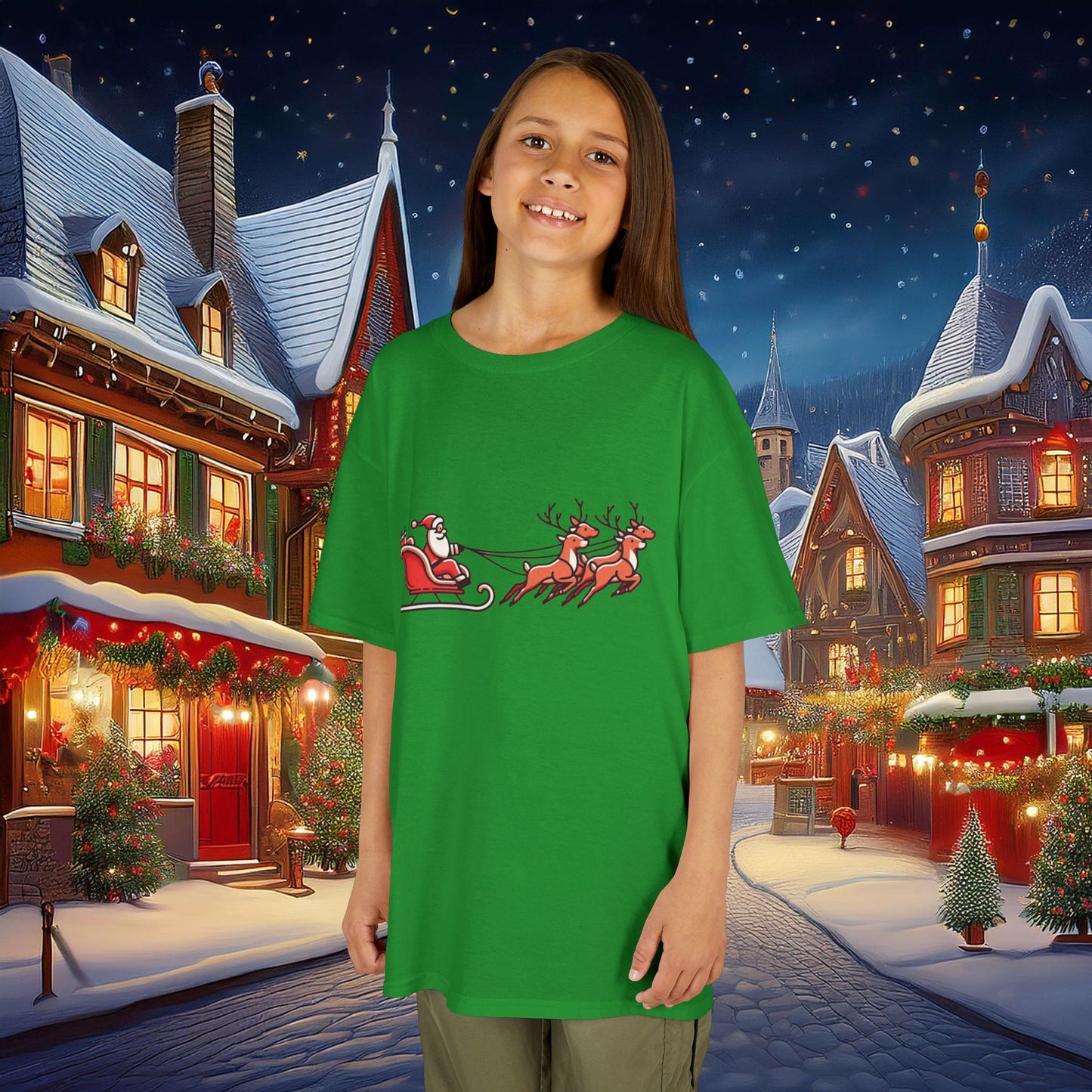 Santa's Sleigh Kids Tee