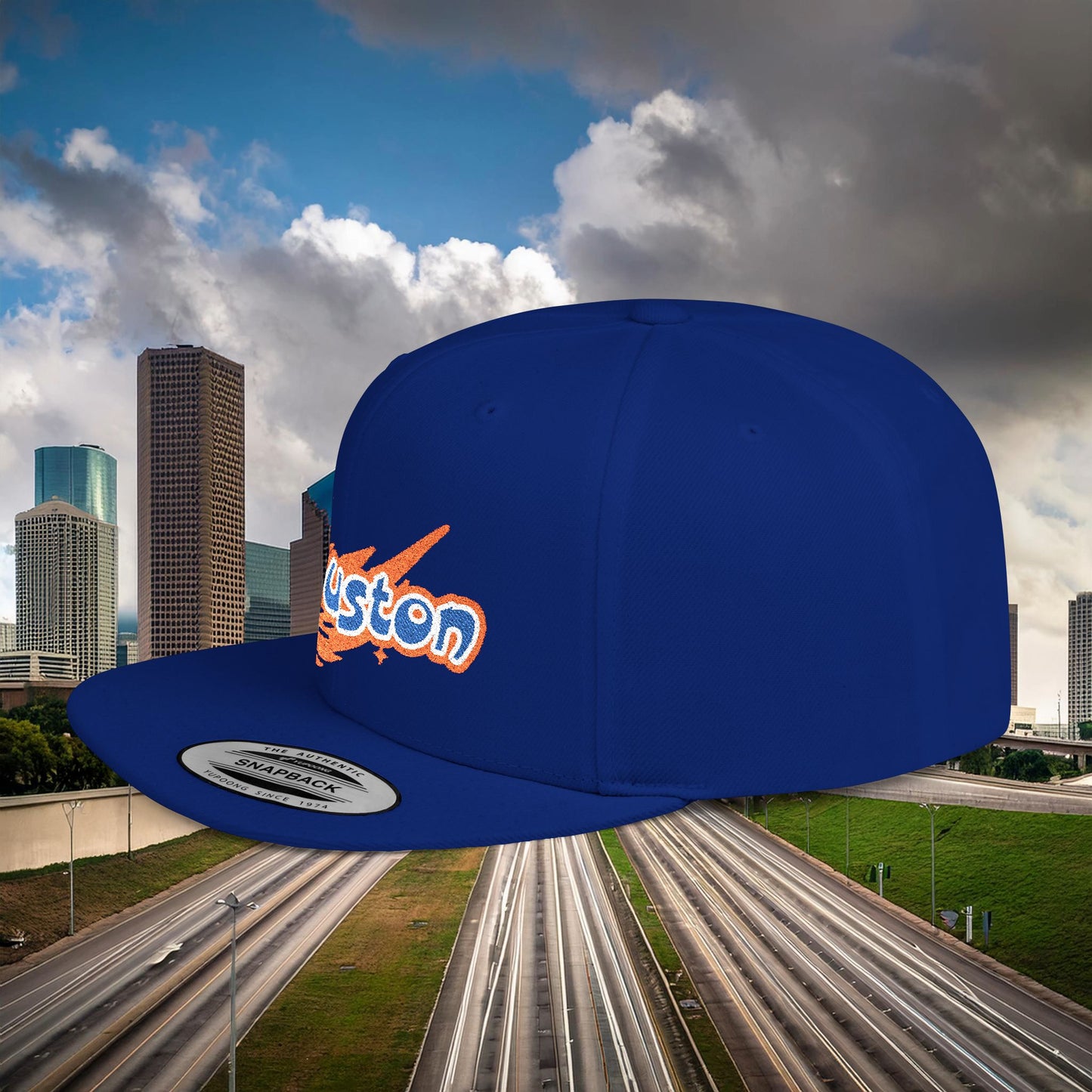 Houston Asteroid Flat Bill Snapback