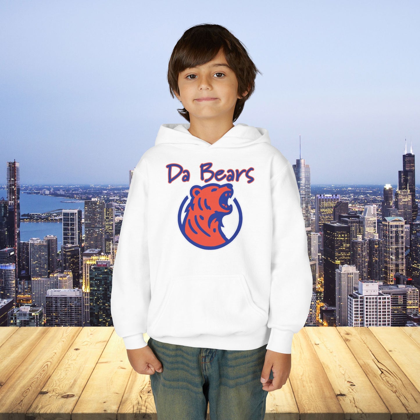 Da Bears Logo Youth Hoodie