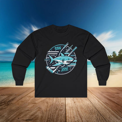San Jose Hockey Logo Long Sleeve Tee
