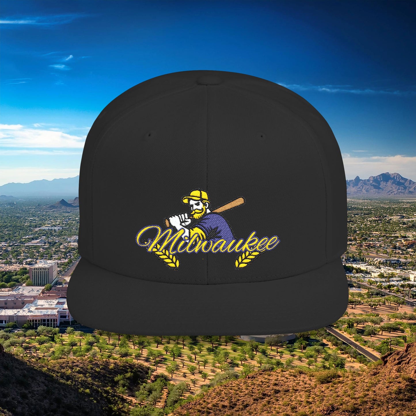 Milwaukee Baseball Flat Bill Snapback