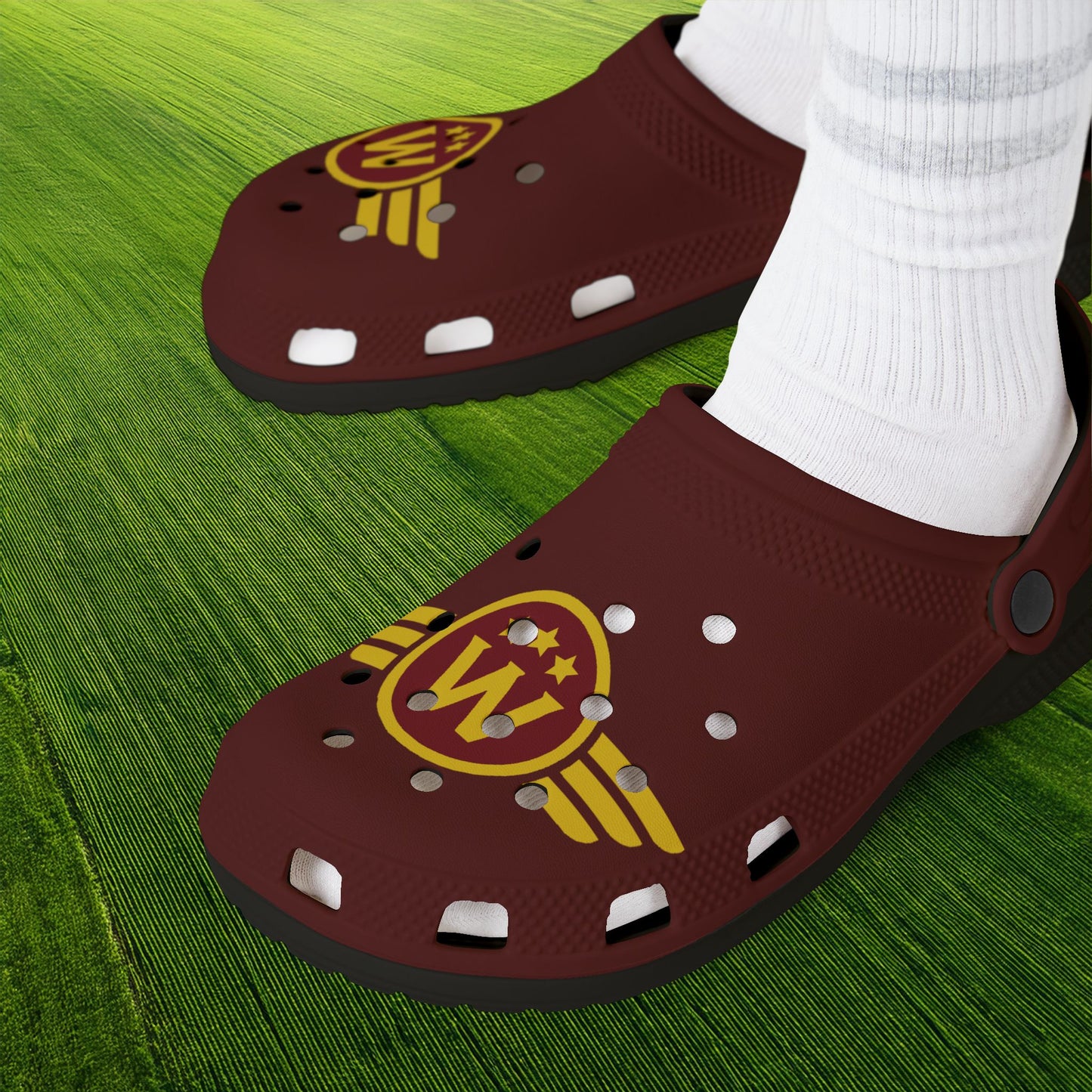 Washington DC Football Logo Foam Clogs