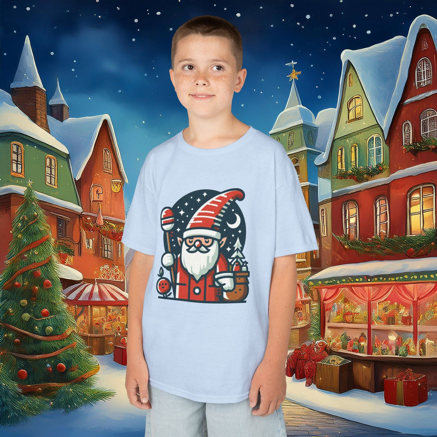 Santa Gnome Kids Tee