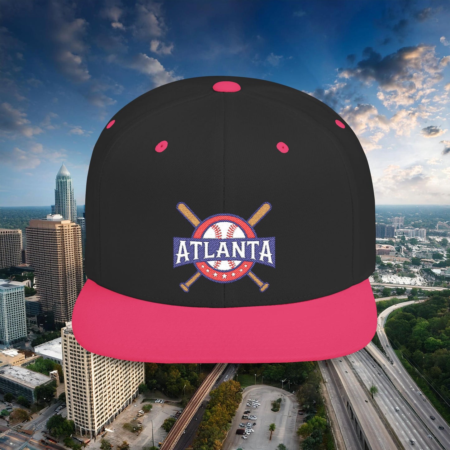 Atlanta Baseball Flat Bill Snapback