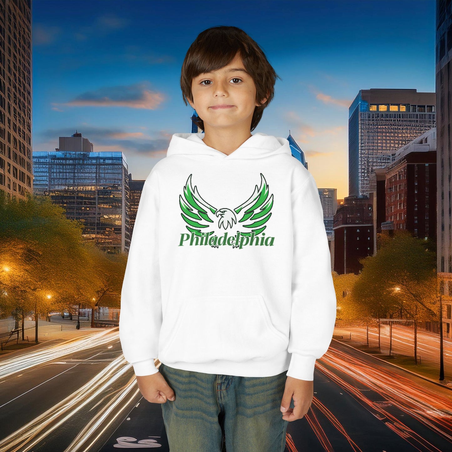 Philadelphia Eagle Logo Youth Hoodie