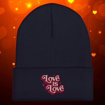 Love is Love Cuffed Beanie