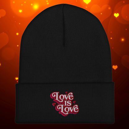 Love is Love Cuffed Beanie