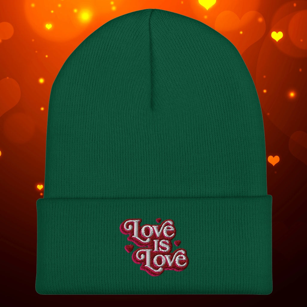 Love is Love Cuffed Beanie