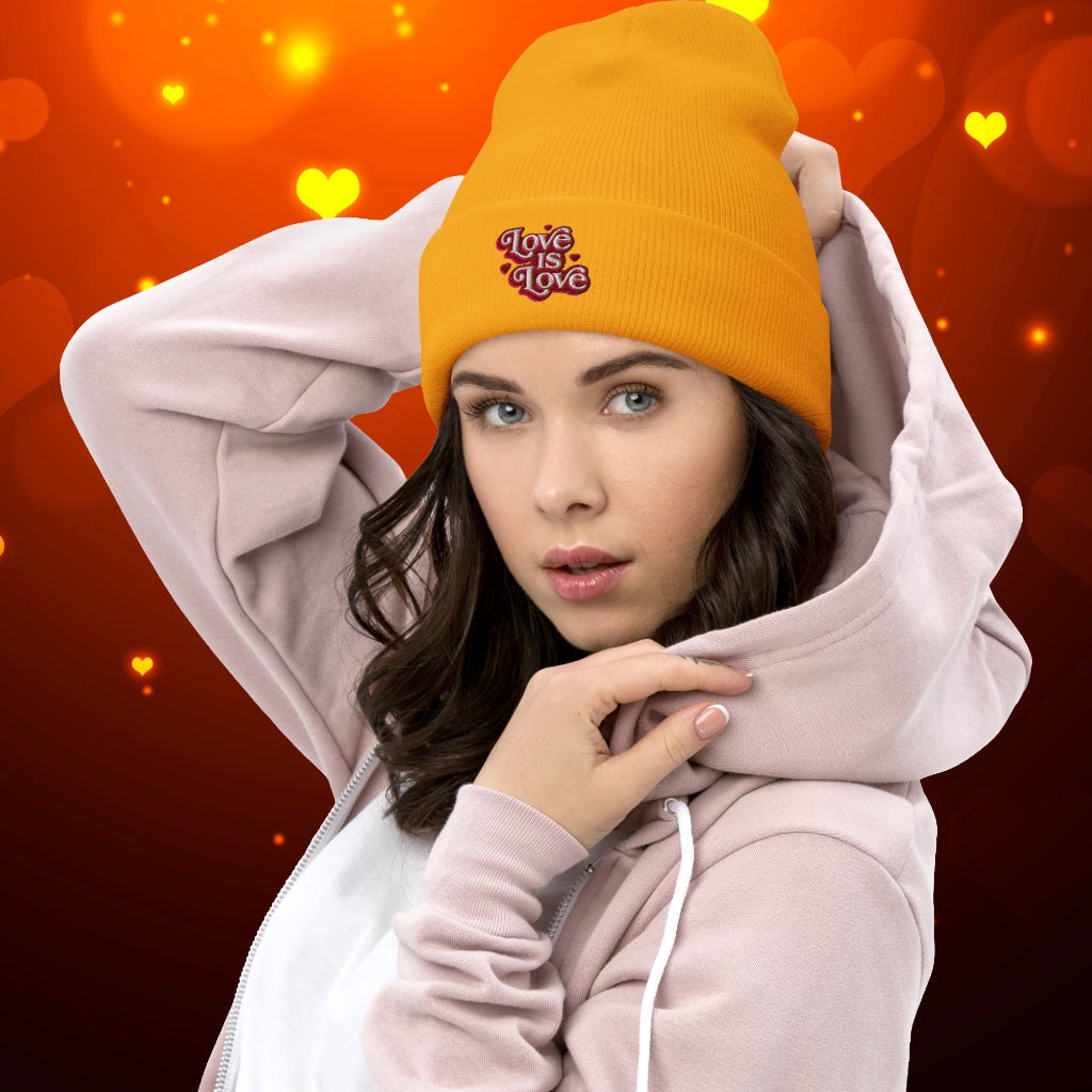 Love is Love Cuffed Beanie