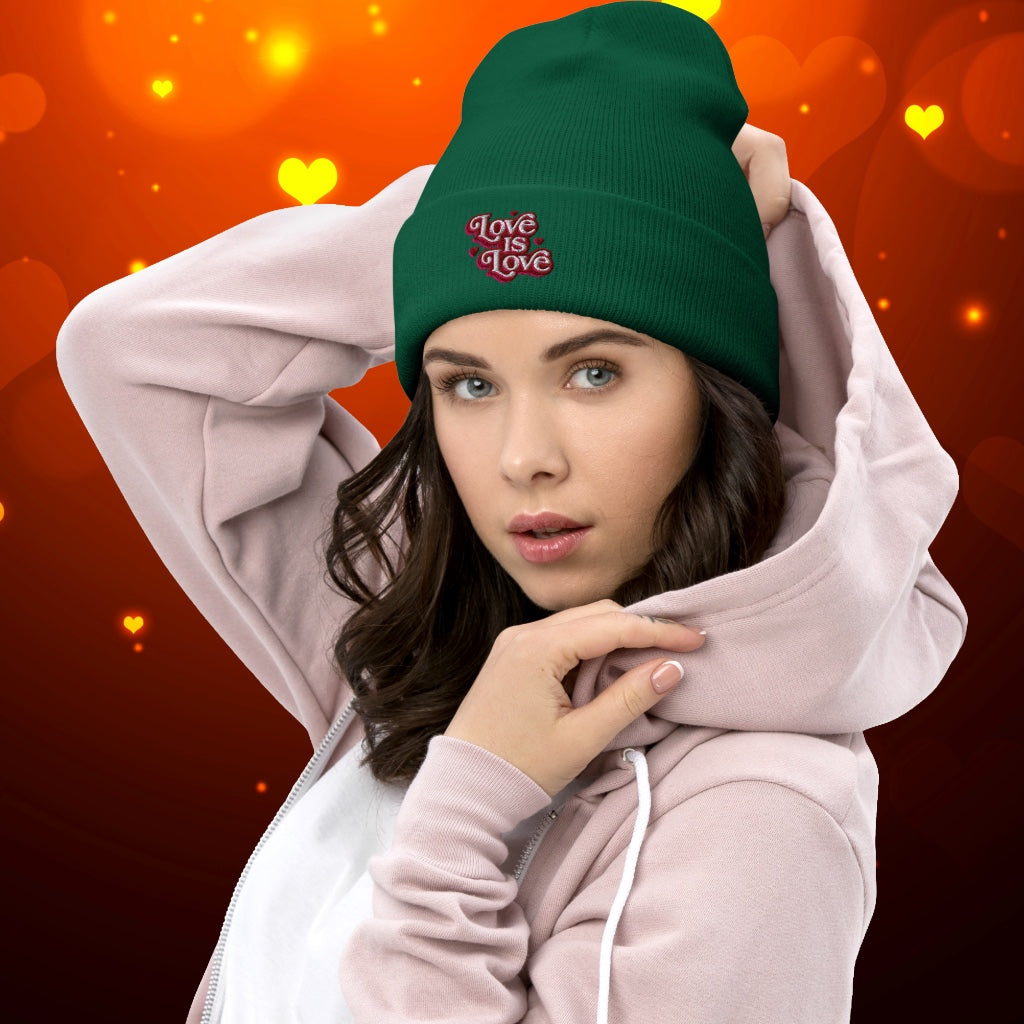 Love is Love Cuffed Beanie