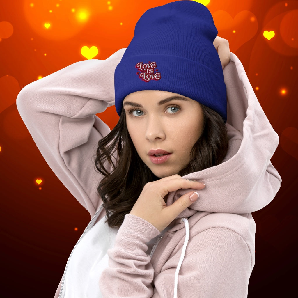 Love is Love Cuffed Beanie