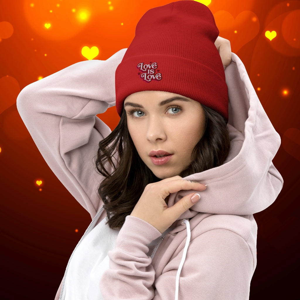 Love is Love Cuffed Beanie
