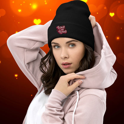 Love is Love Cuffed Beanie