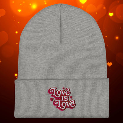 Love is Love Cuffed Beanie