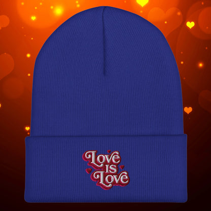 Love is Love Cuffed Beanie