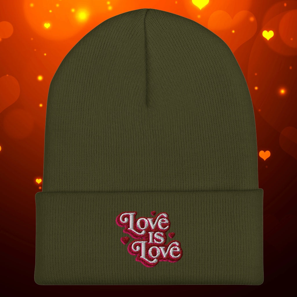 Love is Love Cuffed Beanie