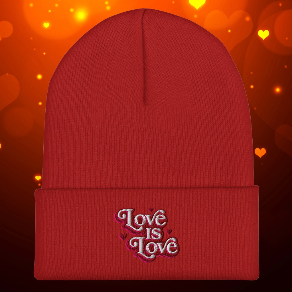 Love is Love Cuffed Beanie