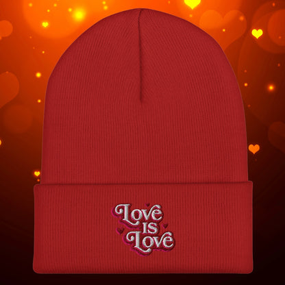 Love is Love Cuffed Beanie