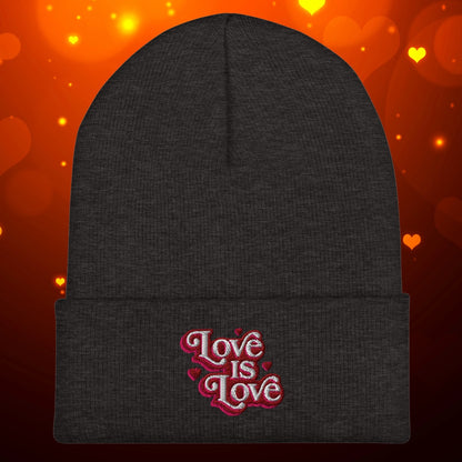 Love is Love Cuffed Beanie
