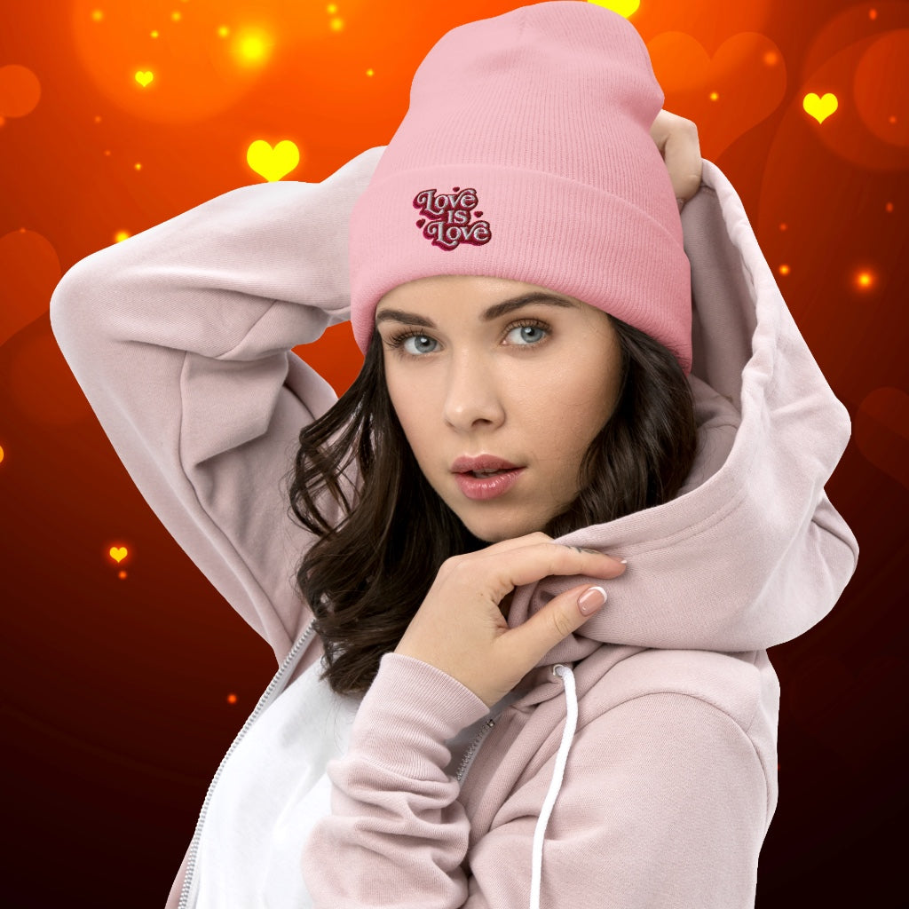 Love is Love Cuffed Beanie