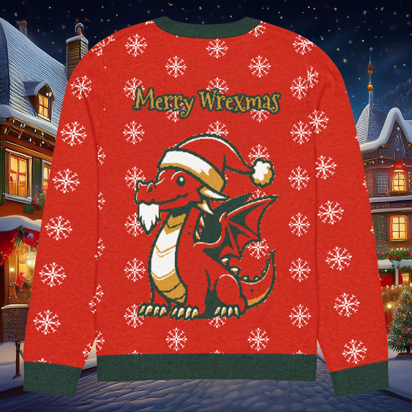 PHX Reds Santa Wrex Knitted crew neck sweater