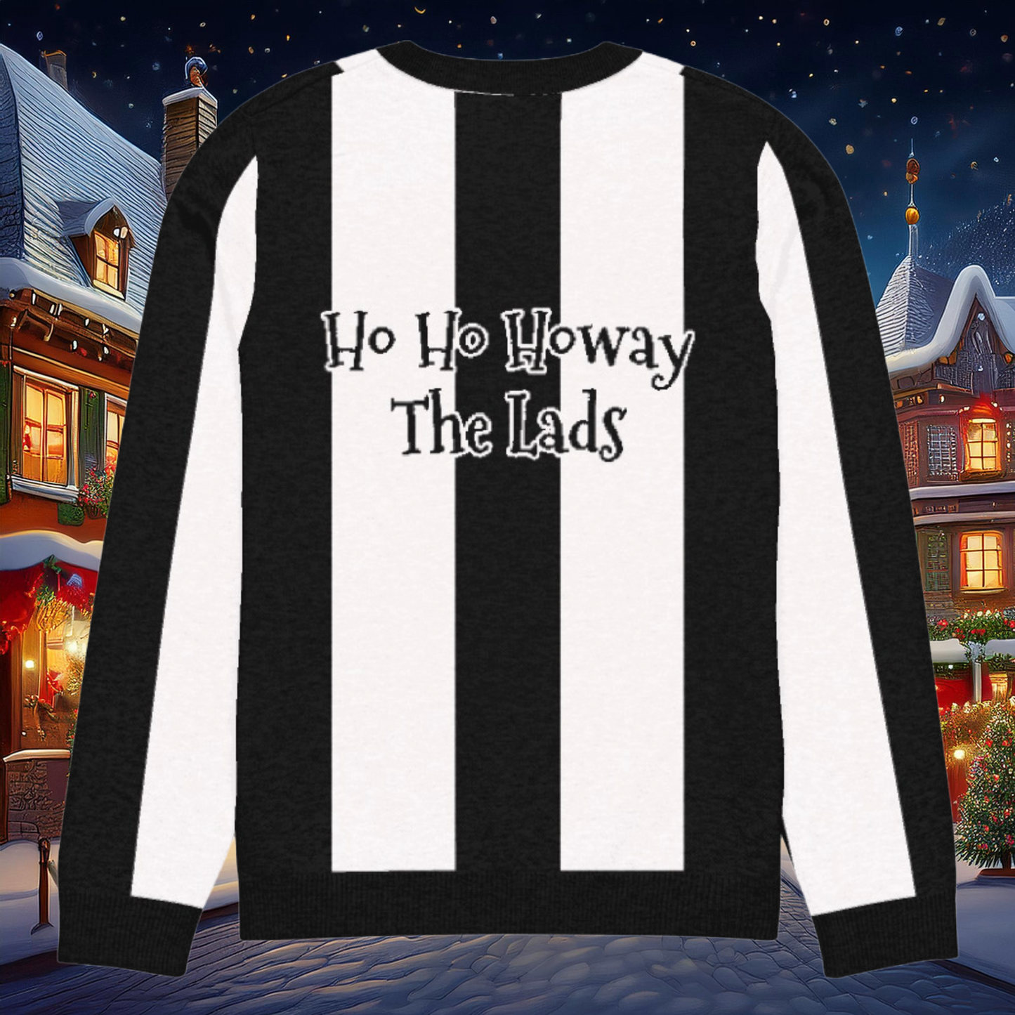 Santa is a Geordie Knitted crew neck sweater