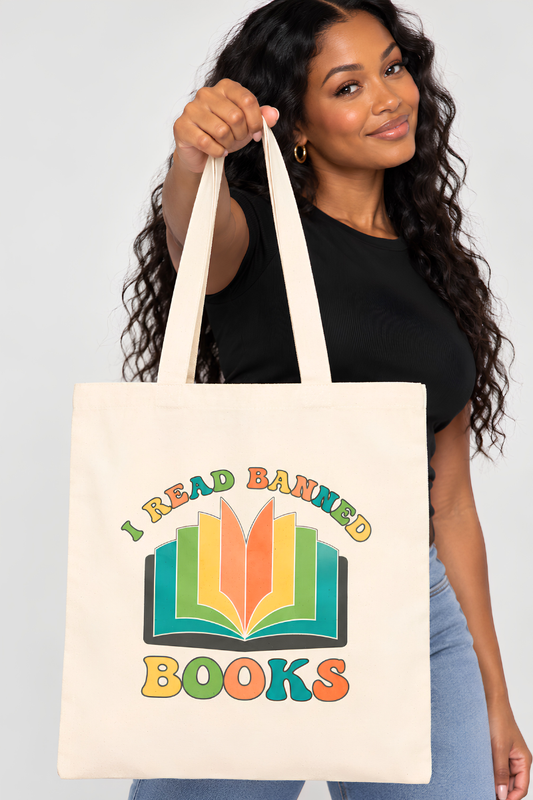 I Read Banned Books Canvas Tote