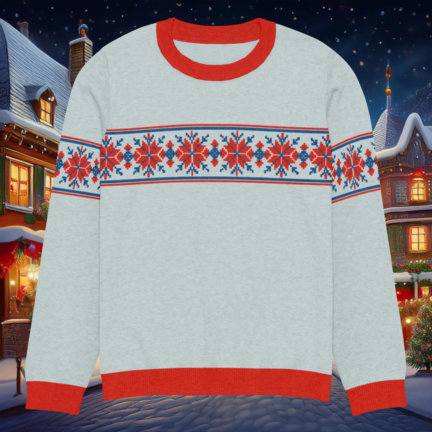 Yuletide Ember Knitted crew neck sweater
